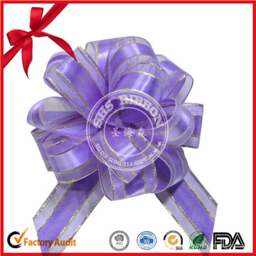 Arc de traction personnalisé POM POM pour emballage de boîte-cadeau